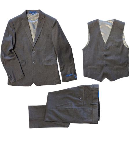 Designer Boys Suit - Gray Kids Suit - Children Suit