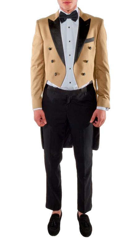 Morning Coat Tuxedo Jacket Mens 43 R Black Classic Fit Cutaway