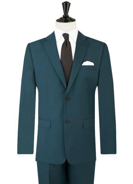 Dobell Mens Light Blue Suit Jacket Regular Fit Lightweight Linen 