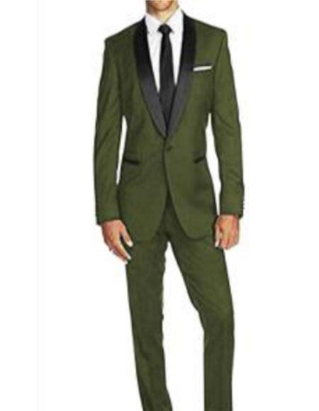 Green Groomsmen Suit