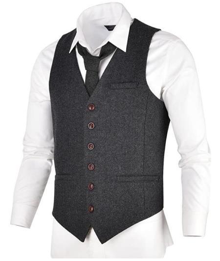 Mens Gray Tweed Suit - Grey Suit - Winter Fabric
