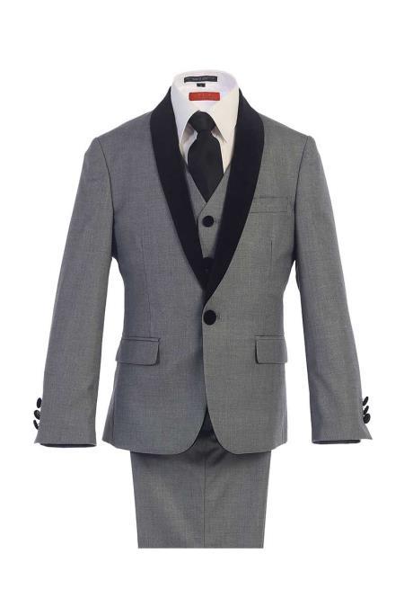 Boys Tuxedo + Boys Grey Suit
