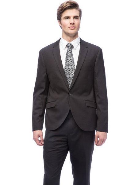 34s Suit - 34 Short Black Suit - Size 34 Suit - 34s Slim Fit Suit