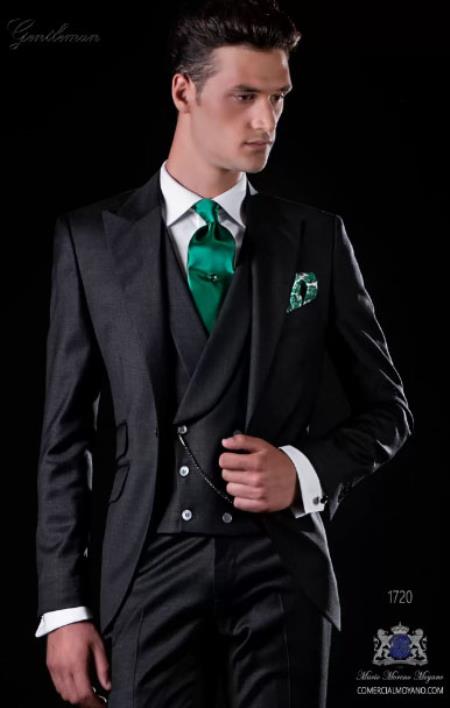 Mens Wedding Suit - Groom Suit - Gray Suit