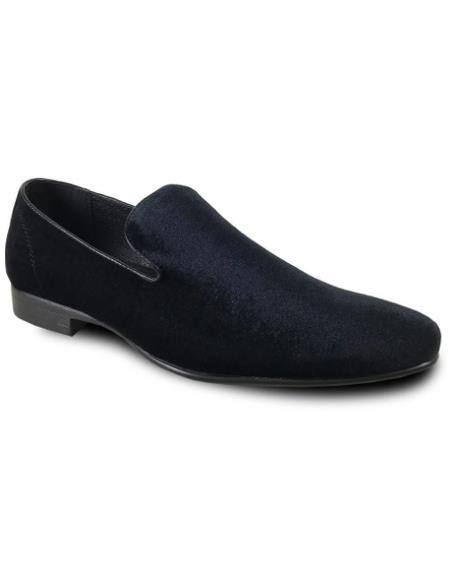 Men's Black Velvet Shoes