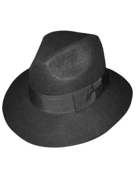 1930s Mens Hats For Sale - 1930s Fedora Black