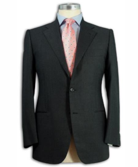 48 Short Suit - Mens Darkest Charcoal Gray Suits 48s 