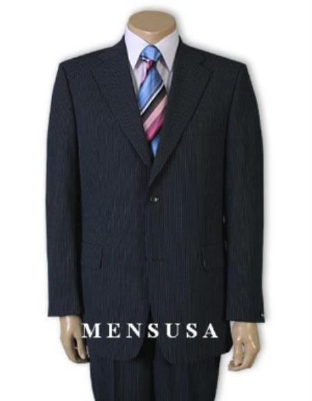 48 Short Suit - Mens Dark Navy Blue Suits 48s