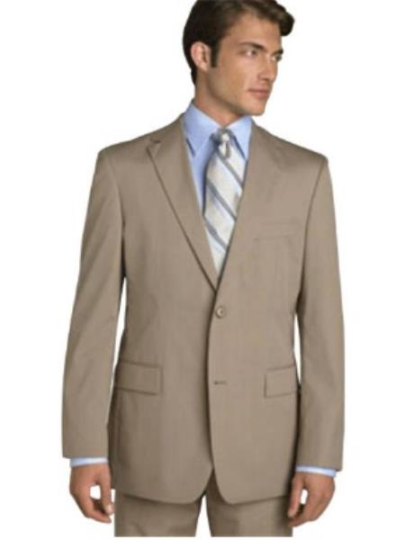 Mens 36 Long Suit - Size 36L Tan ~ Beige Suit