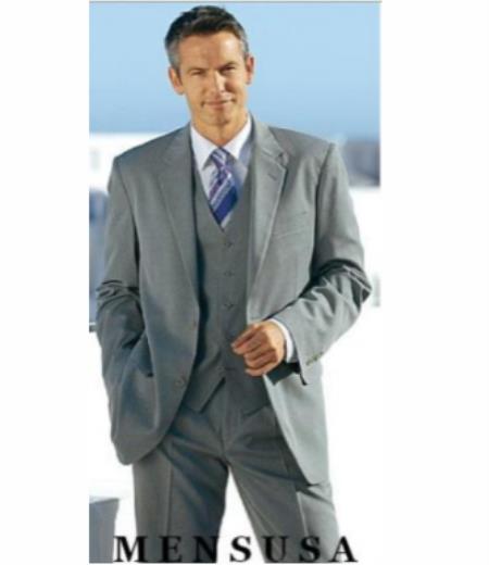 Mens 36 Long Suit - Size 36L Gray Suit