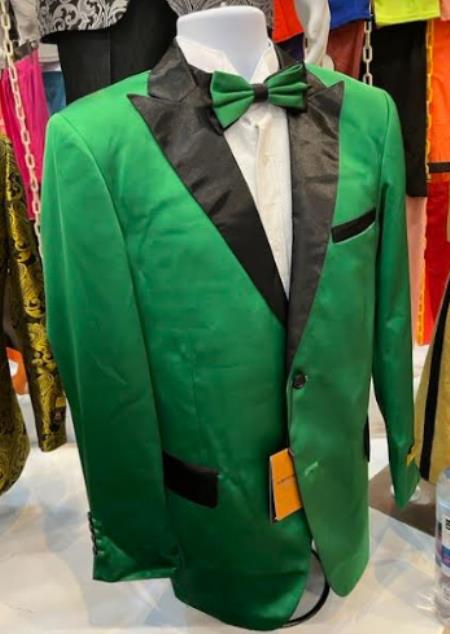 Emerald Green Tuxedo - Lime Green Tuxedo Dinner Jacket