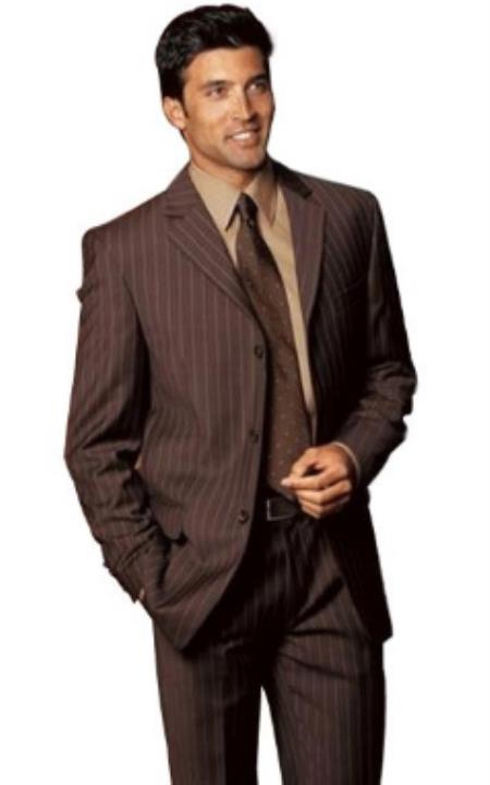 46r Suit Size - Brown Mens Suits 46r