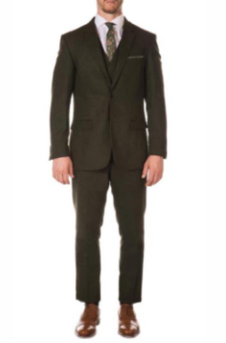 Thomas Shelby Suit - Thomas Shelby Costume + Pants + Vest + Overcoat + Hat Green