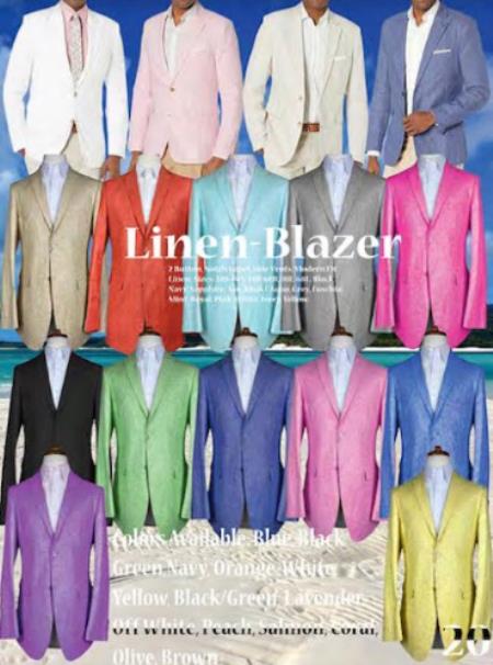 4 Linen Blazer $389 (We Picked The Colors Baised of Availability)