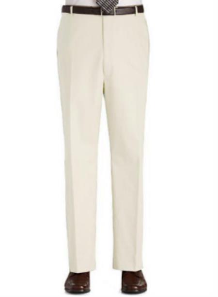 Mens Ivory Dress Pants - Cream Pants - Off White Slacks