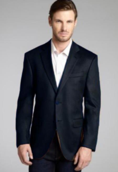 Charcoal Mens Winter Blazer - Cashmere and Winter Fabric Dress Jacket $99UP