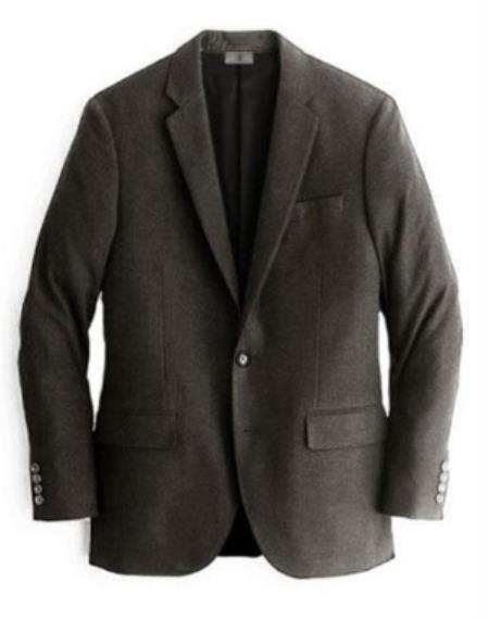 Chocolate Mens Winter Blazer - Cashmere and Winter Fabric Dress Jacket $99UP