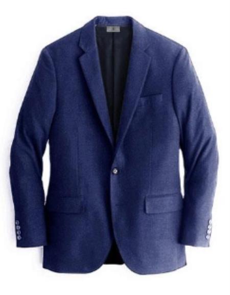 Navy Mens Winter Blazer - Cashmere and Winter Fabric Dress Jacket $99UP