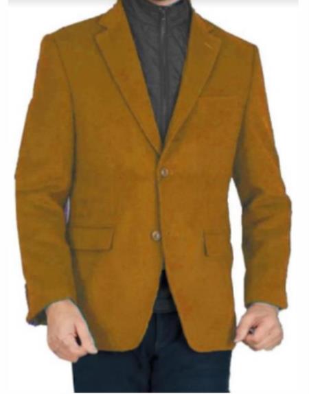 Tan Mens Winter Blazer - Cashmere and Winter Fabric Dress Jacket $99UP