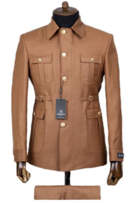 Variety of Styles, Colors And Sizes Mens Safari Suit For Men