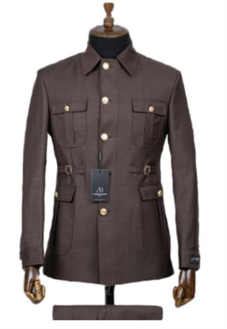 Brown Safari Suit - Safari Suit For Men - Mens Safari Outfits