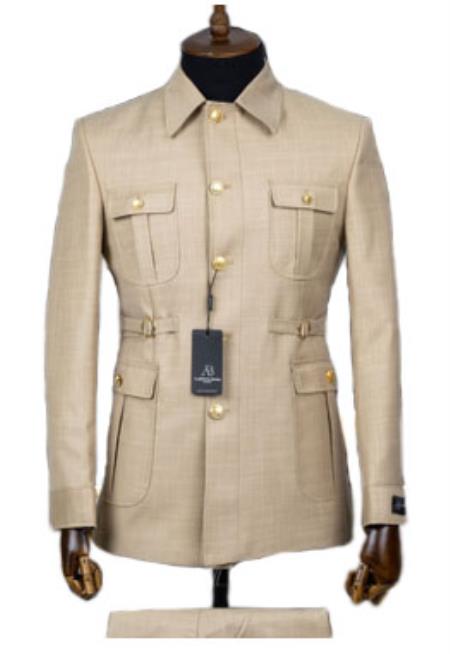 Tan Safari Suit - Safari Suit For Men - Mens Safari Outfits