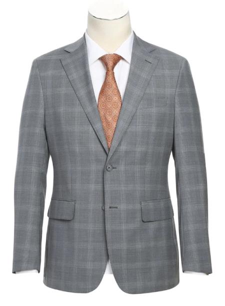 Real Suits - Business Suit By English Laundry Designer Brand - Light Gray