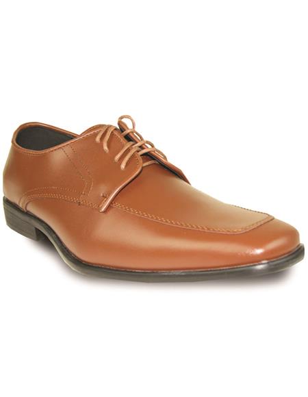 Men Dress Shoe AL01 Oxford Formal Tuxedo for Prom and Wedding Brown Matte