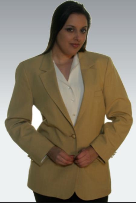 Matching Mens and Women Mens Blazer - Gold ~ Camel Sport Coat