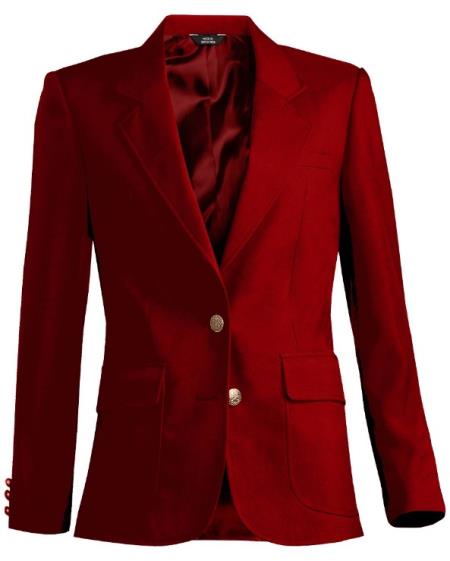 Matching Mens and Women Mens Blazer - Red Sport Coat