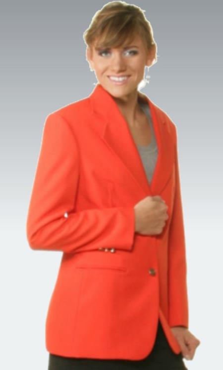 Matching Mens and Women Mens Blazer - Orange Sport Coat