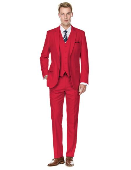 Retro Paris Suits - Retro Paris - Retro Mens Red Suits - Sty