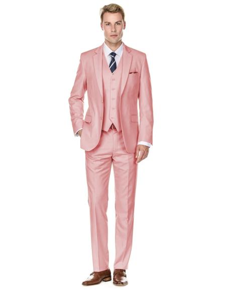 Retro Paris Suits - Retro Paris - Retro Mens LT Pink Suits - Style Same As Whats on the that Page - Slim Fit Cut