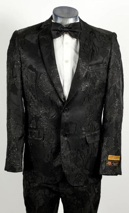 Big and Tall Mens Tuxedos Jacket - Big And Tall Formal Wear - Bowtie Included - For Big Guys