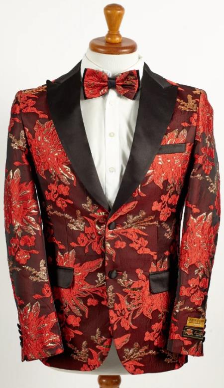 Big and Tall Mens Tuxedos Jacket - Big And Tall Formal Wear - Bowtie Included - For Big Guys