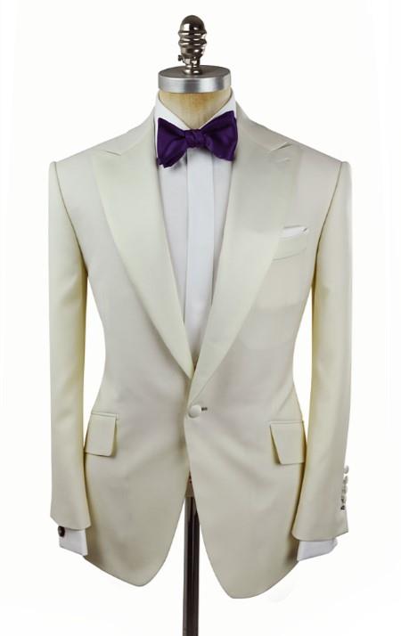 Ivory Tuxedo Jacket - Cream Wedding Suit - Off White Suit (Jacket and Pants Included)
