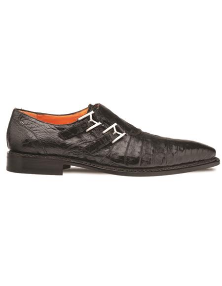 Brand: Mezlan Shoes For Men On Sale Mens Double Monk Strap Shoe Black