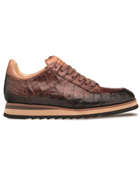 Brand: Mezlan Shoes For Men On Sale Mens Crocodile Grid Sole Sport Oxford Sport