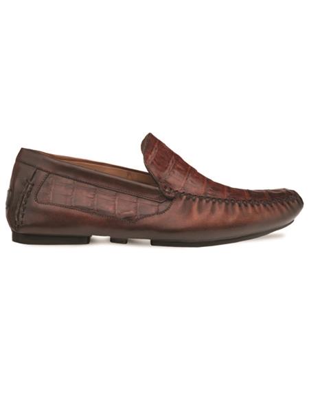 Brand: Mezlan Shoes For Men On Sale Mens Crocodile Leather Driving Moccasin Sport