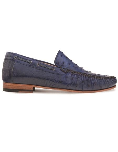 Brand: Mezlan Shoes For Men On Sale Genuine Ostrich Moccasin Slip On Jean