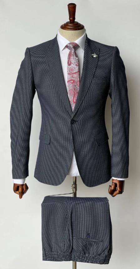 Gianni Testi Suit - Ultra Slim Suit - Stretch Fabric Suit Na