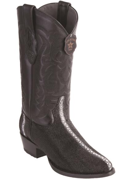 R Toe Cowboy Boots - Round Toe Cowboy Boots - Los Altos Row-Stone Cowboy Boots R-Toe