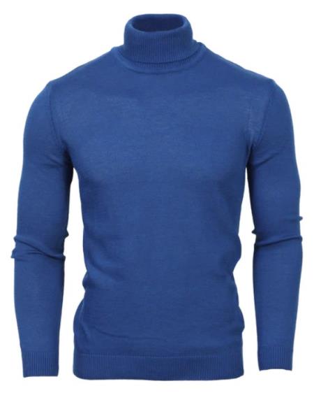 Turtleneck Sweater - Stone Blue