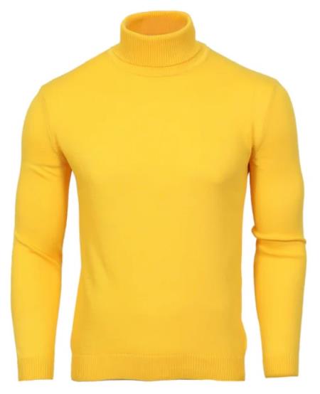 Turtleneck Sweater - Yellow