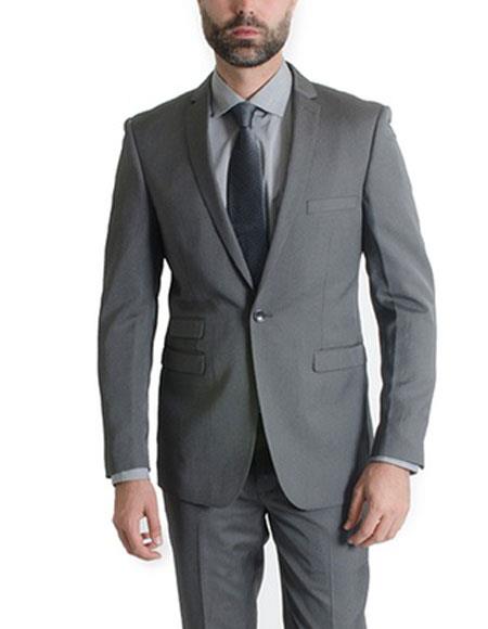Black Gloss Filamentuni One Button Suit - Tom Murphy's Formal and Menswear