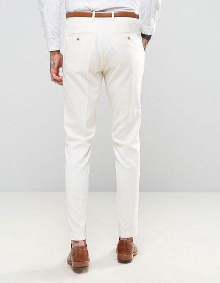 Men's Relaxed Fit Combat Cargo Pants, Ivory Cream – Toplook London