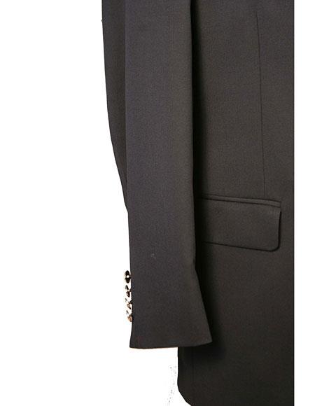 Black Blazer Wool Classic Fit 3 Button for