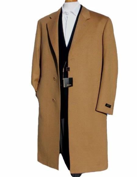 Camel Cashmere Overcoat