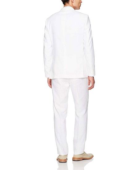 Mix and Match Suits Men's White Linen Suit Separates Sale