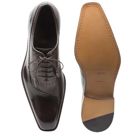 European Cordovan Calfskin Full-Leather Sole Mezlan Shoe